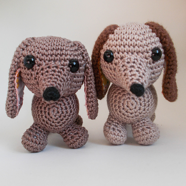 Crochet Amigurumi Daschund Sausage Dog