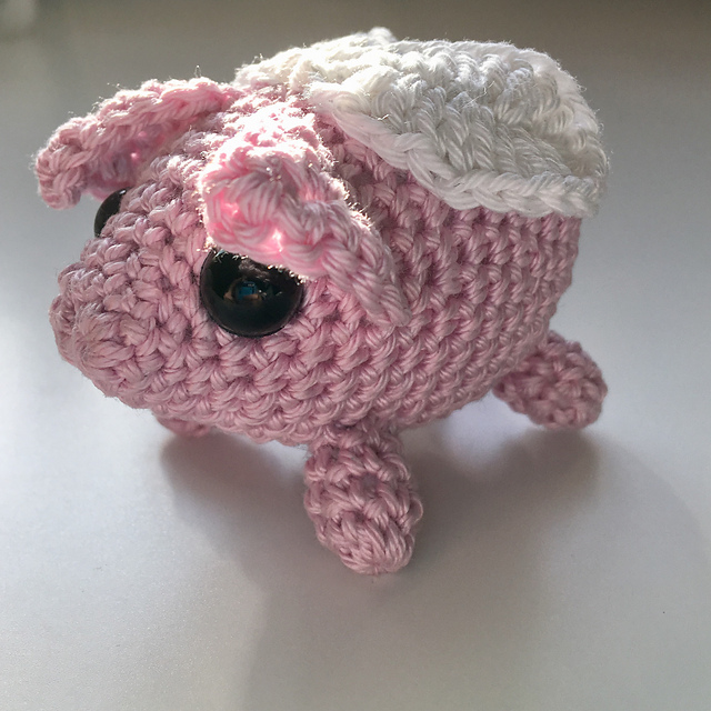 Hamlet The Flying Pig Amigurumi