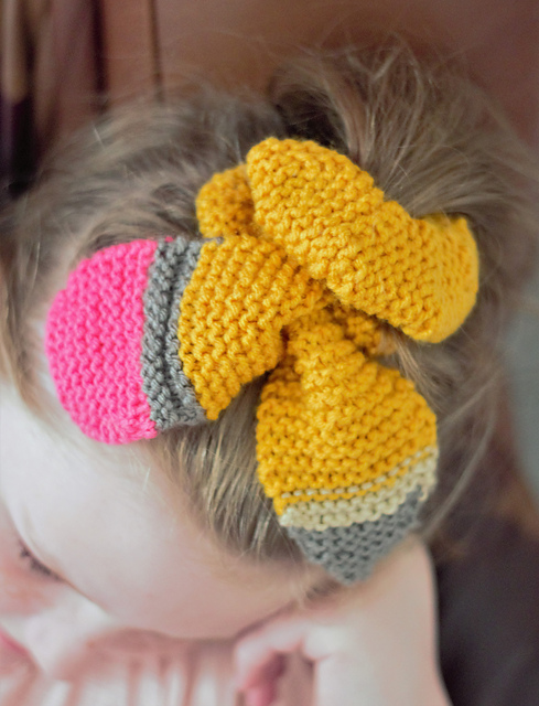 Pencil Bow Scrunchie