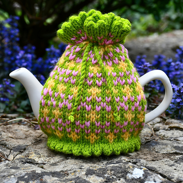 Springtime Fair Isle Teapot Cosy - 2 Cup