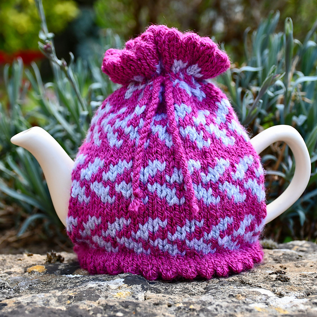 Boysenberry Fair Isle Teapot Cosy - 2 Cup Teapot