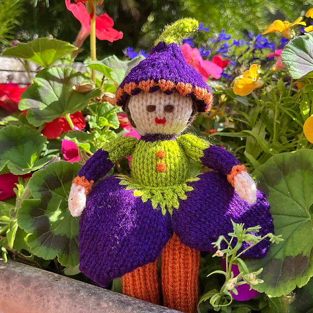 Crocus Flower Doll