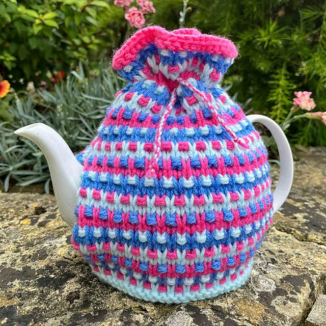 Lilac Speckled Rib Teapot Cosy - 4 Cup