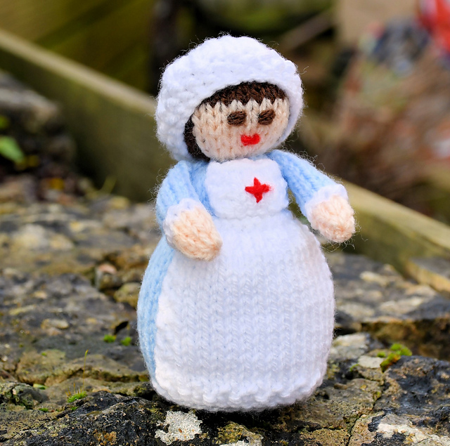 Miniature WWI Red Cross Nurse Doll