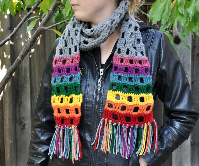 Rainbow Ends Scarf