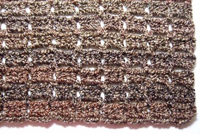 No Beginning Chain Bricks Afghan