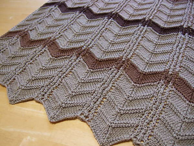 Chevrons and Ladders Ripple Blanket