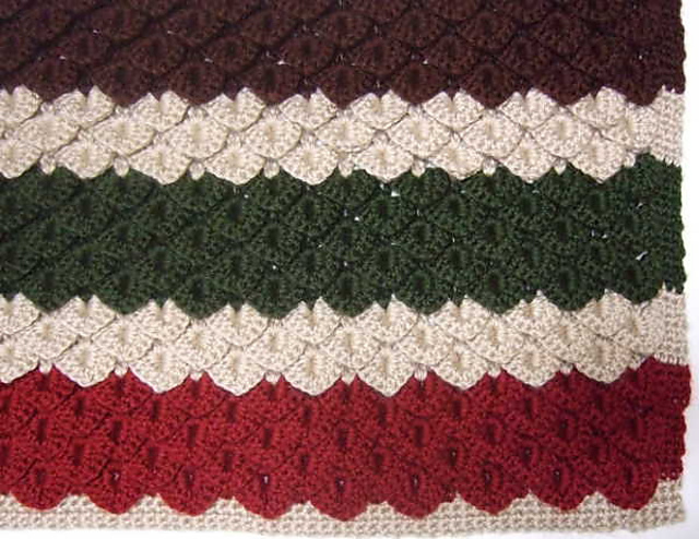 Crocodile Stitch Blanket