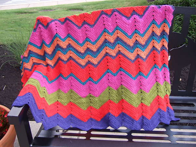 M and W Ripple Blanket