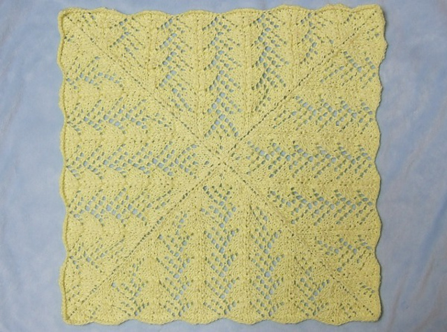 Fan Lace Baby Blanket