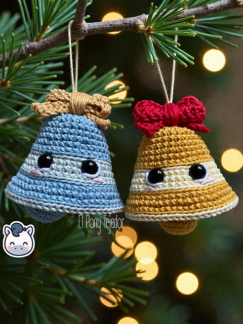 Amigurumi Christmas Bells