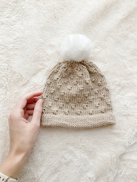 Raine Baby Hat | Faux Bobble Beanie