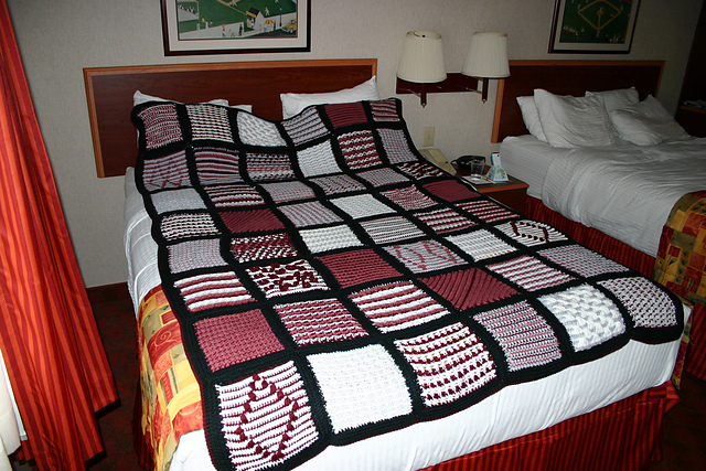 Sampler Afghan, Crochet on the Double, 24 Blocks