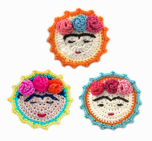 Woman Appliqué Frida inspired
