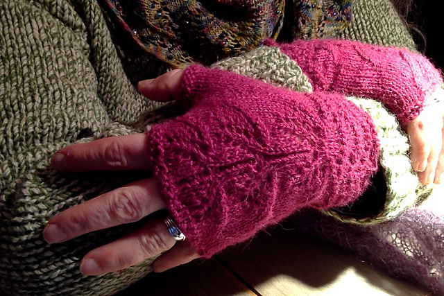 Kristina's Pink Piano Mitts