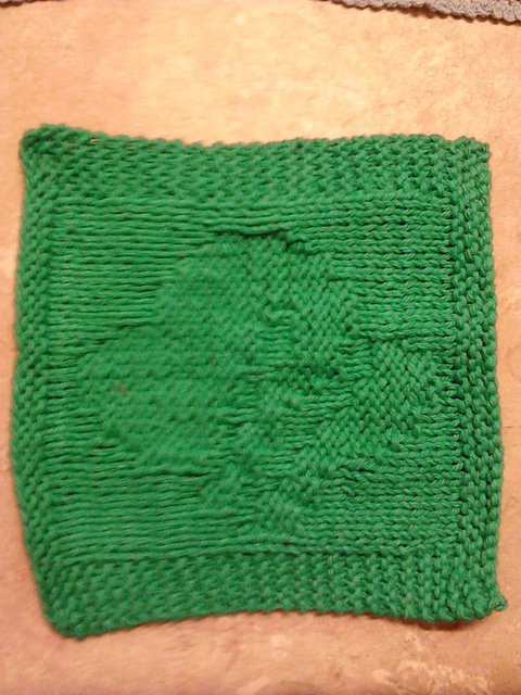 Knit Girl Scout Dishcloth