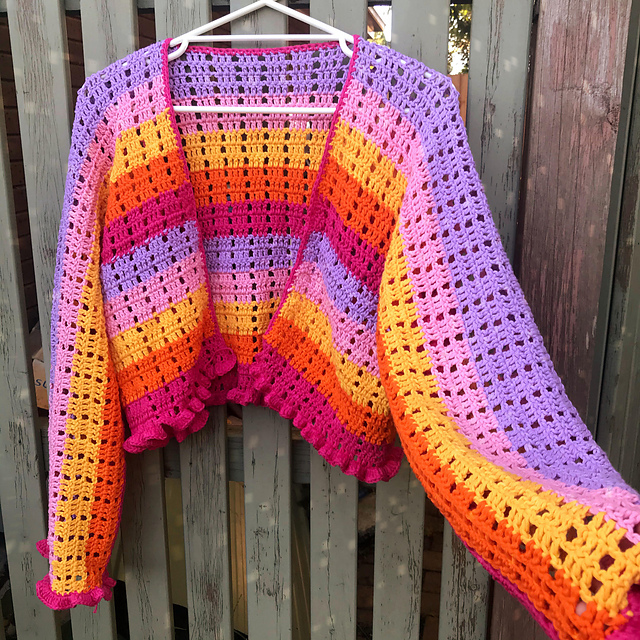Raspberry Beret Cardigan