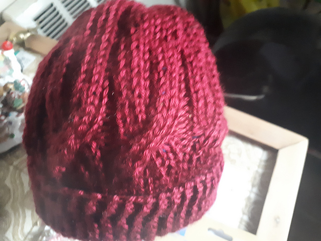 cute winter hat with a RIM
