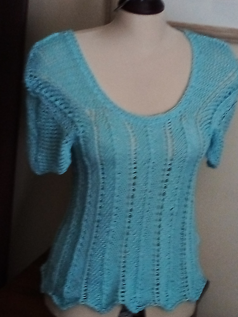 Blue Cotton Tee