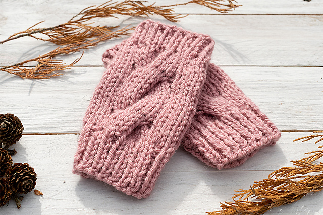 Chunky Cable Gloves