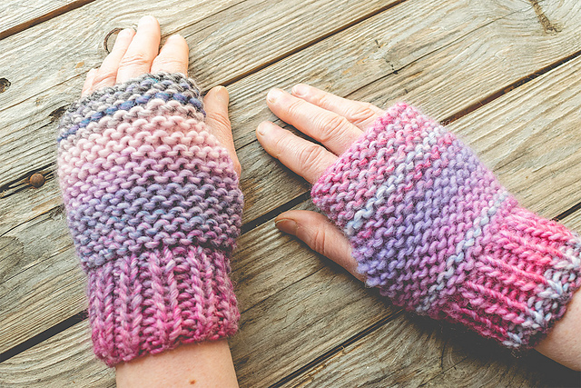 Beginner Garter Gloves
