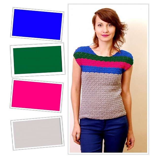 Shoulder Stripe Top