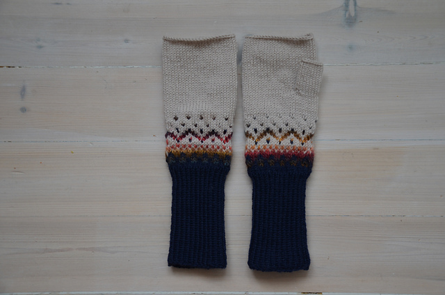 #14 Round Yoke Pullover and Mitts