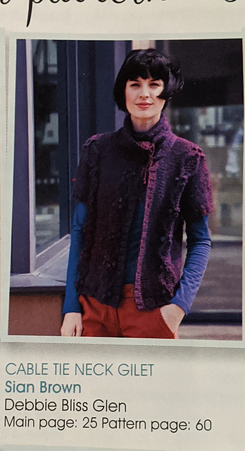 Cable tie neck gilet