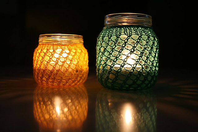Knitted Jar Cover #1