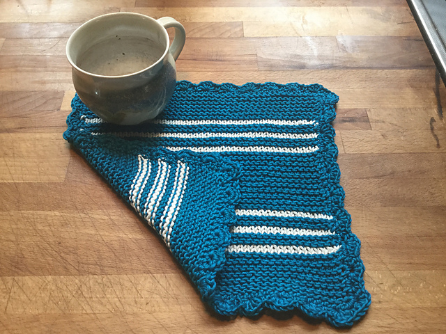 Striped Ridge Dishcloth