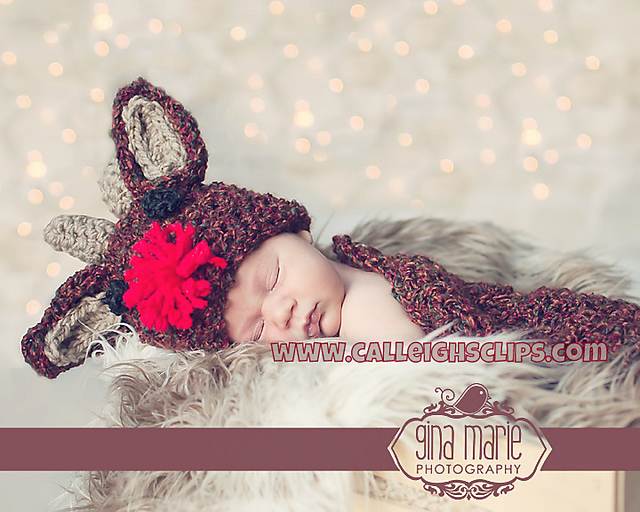Reindeer - Cuddle Critter Cape Set - NB Prop