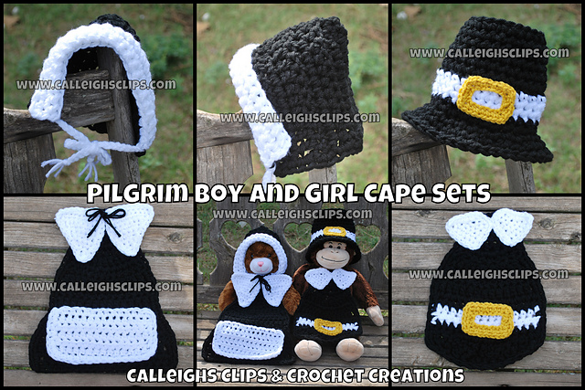 Pilgrim Boy and Girl Cape Set