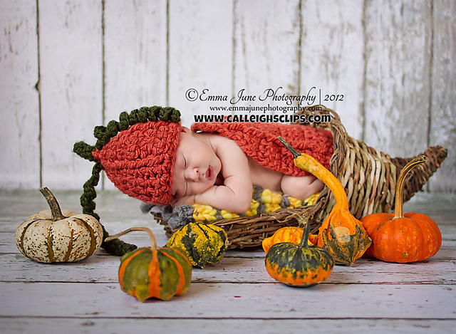 Pumpkin Patch - Newborn Prop Cape Set