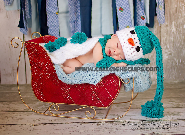 Snowman - Cuddle Cape Set- Nb Prop