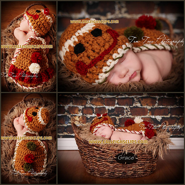 Gingerbread boy and girl - cuddle cape set