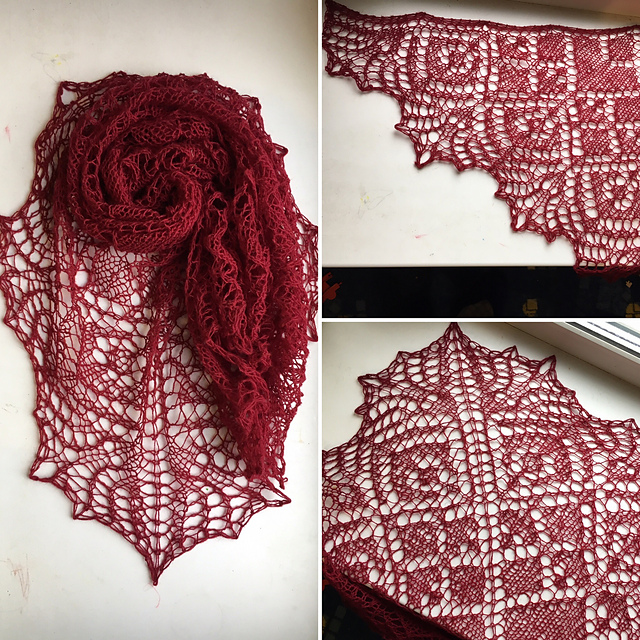 shawl Queen of Hearts