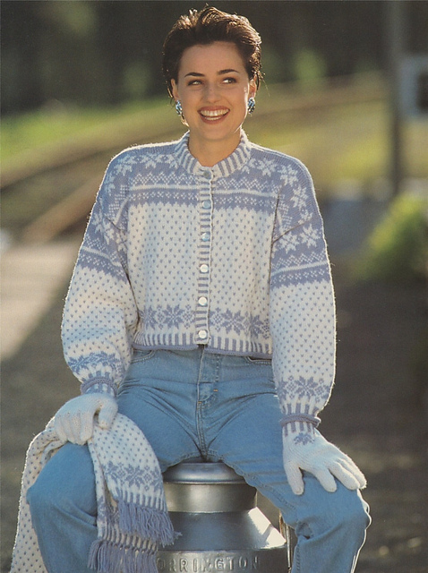 Fair Isle Snowflake Cardigan