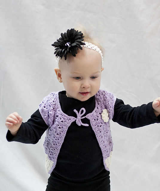 Baby Blossom Cap Sleeve Cardigan