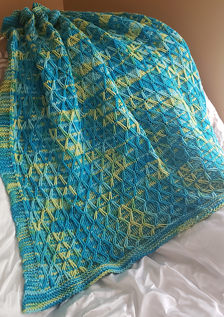 Lattice In the Garden Throw