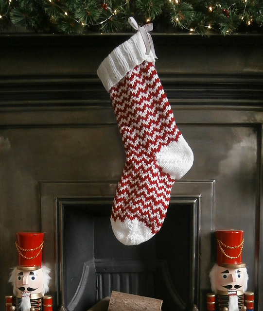 Chunky Chevron Stocking