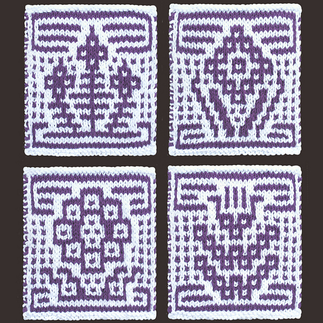 Mosaic Flower Dishcloths