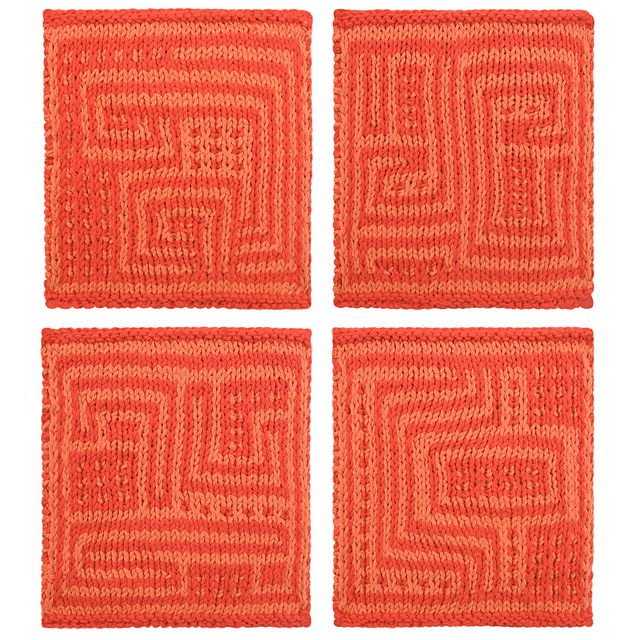 Mosaic Maze Dishcloths