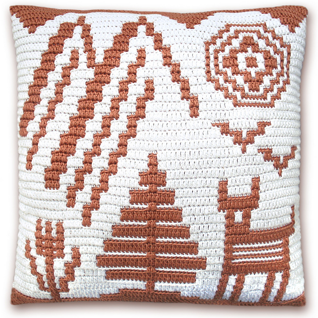 Mosaic Mountains Pillow