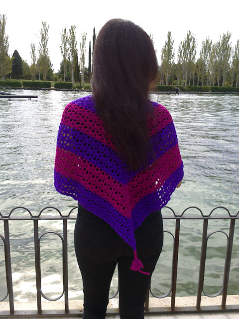 Fuchsia Shawl