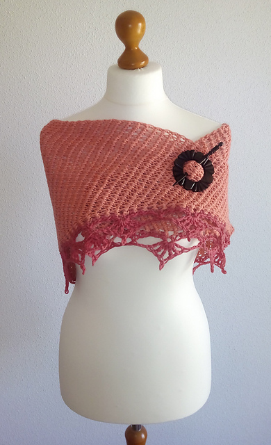 Peachy Keen Shawl