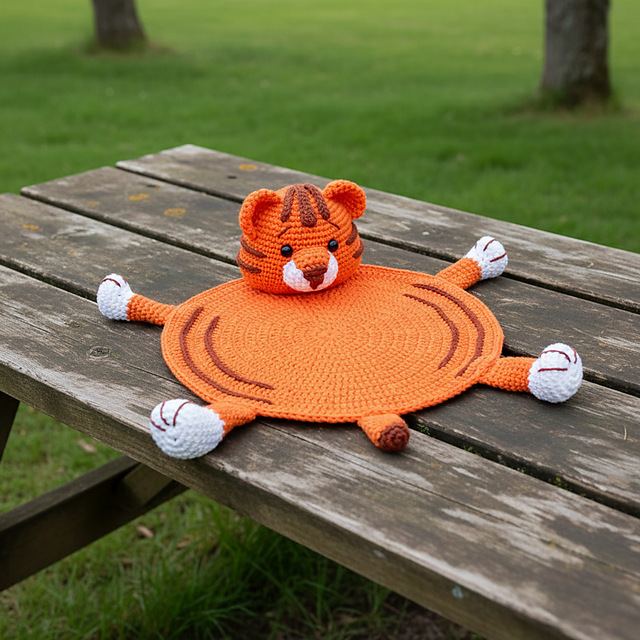 Crochet Tiger Placemat