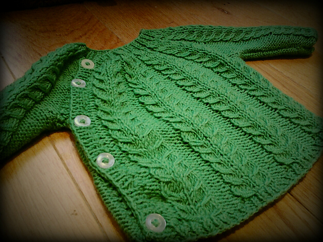 Small Cable Cardigan