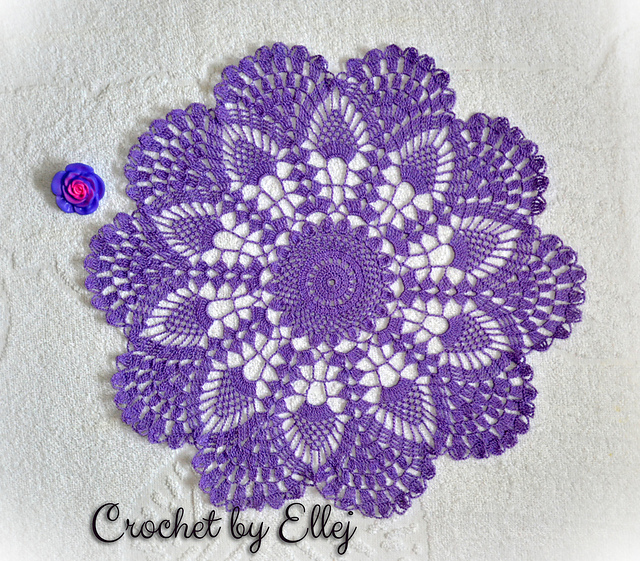 Lilac Doily tutorial