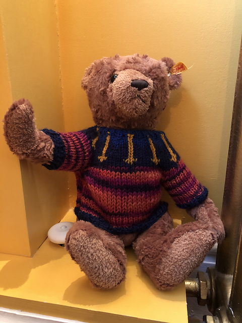 Purple Teddy Bear Sweater