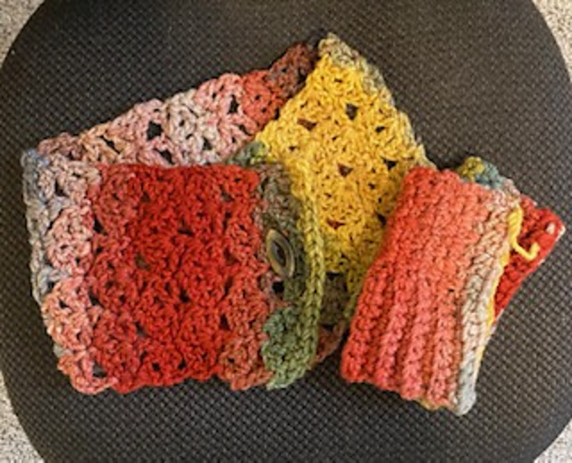 Autumn Leaves Cowl and Mitts